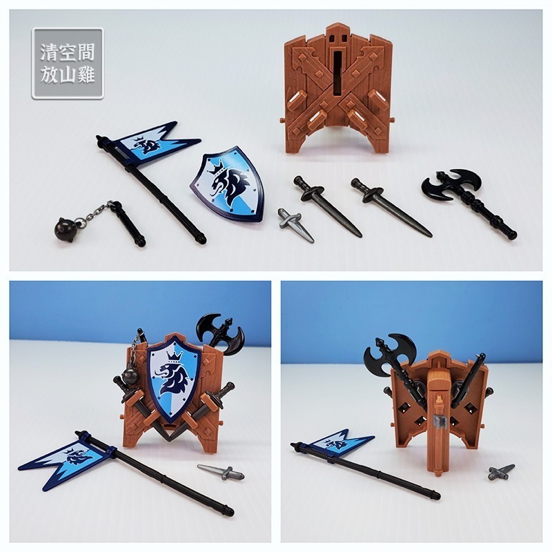 Playmobil 5356 摩比人 獅騎士 馬上比武 銀盔甲 白馬 二手有袋 絕版〈清空間放山雞〉-細節圖5