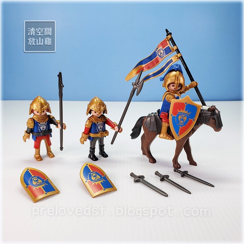 Playmobil 6006 摩比人 皇家獅子騎士團 戰馬 二手有盒 絕版〈清空間放山雞〉-細節圖2