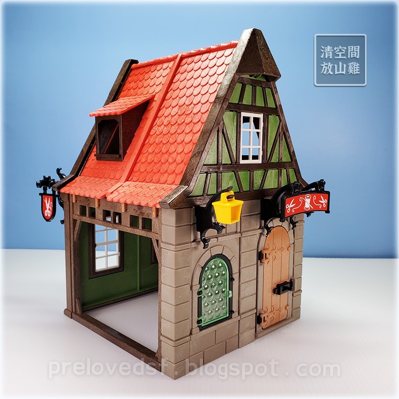 Playmobil 6463 摩比 裁縫店 中世紀 二手無盒 絕版〈清空間放山雞〉-細節圖2