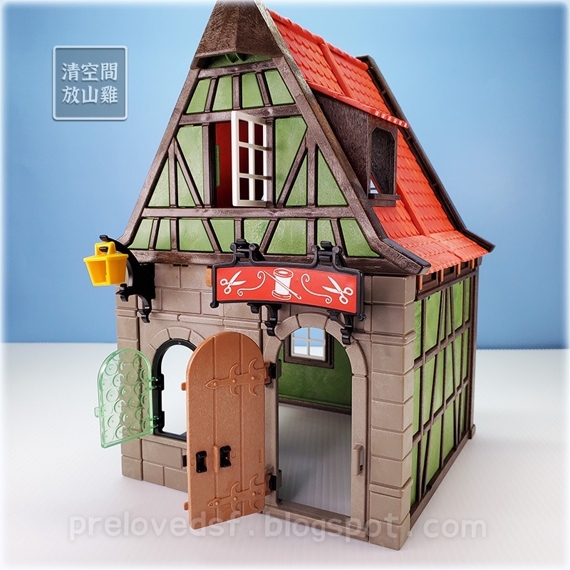 Playmobil 6463 摩比 裁縫店 中世紀 二手無盒 絕版〈清空間放山雞〉-細節圖3