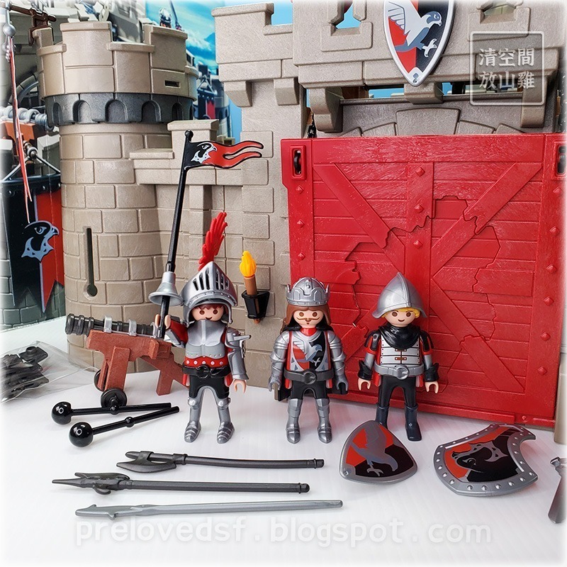 Playmobil 6001 摩比 鷹騎士城堡 二手無盒 絕版〈清空間放山雞〉-細節圖2
