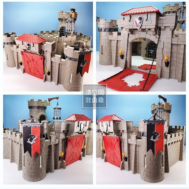 Playmobil 6001 摩比 鷹騎士城堡 二手無盒 絕版〈清空間放山雞〉-細節圖4
