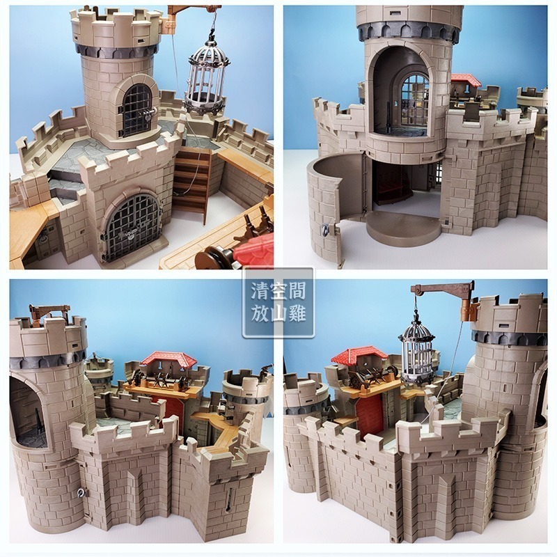 Playmobil 6001 摩比 鷹騎士城堡 二手無盒 絕版〈清空間放山雞〉-細節圖5