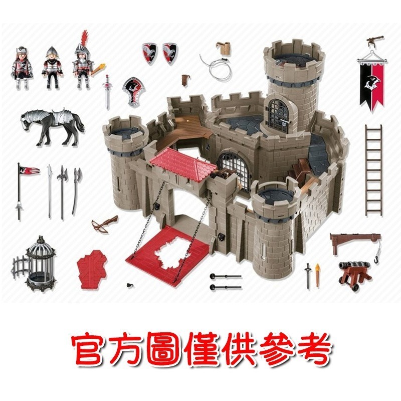Playmobil 6001 摩比 鷹騎士城堡 二手無盒 絕版〈清空間放山雞〉-細節圖10
