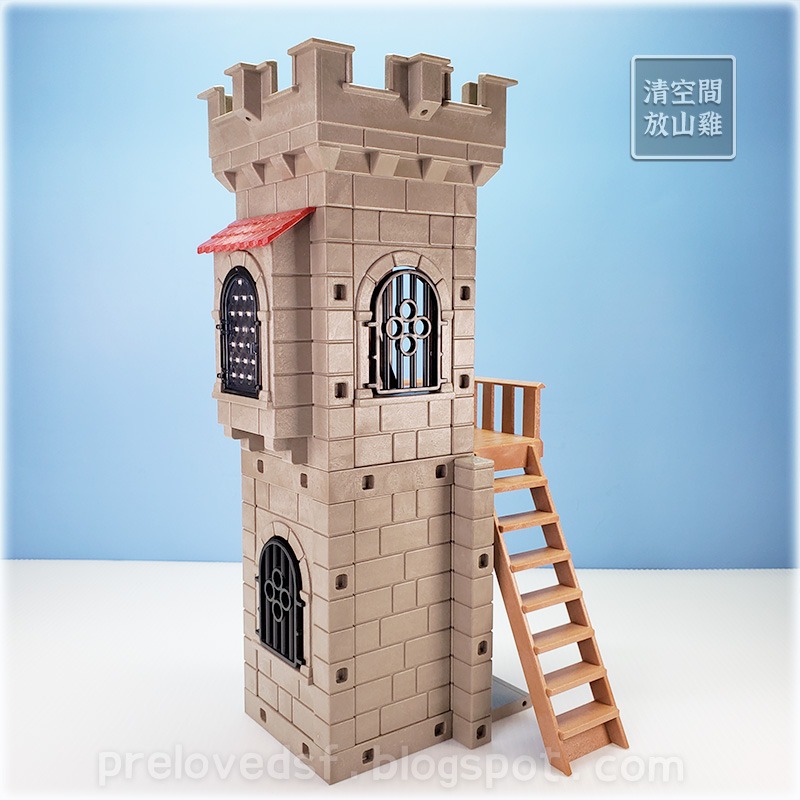 Playmobil 6373 摩比 城堡擴充塔樓 適用 6000 6001 6002 二手無盒 絕版〈清空間放山雞〉-細節圖2