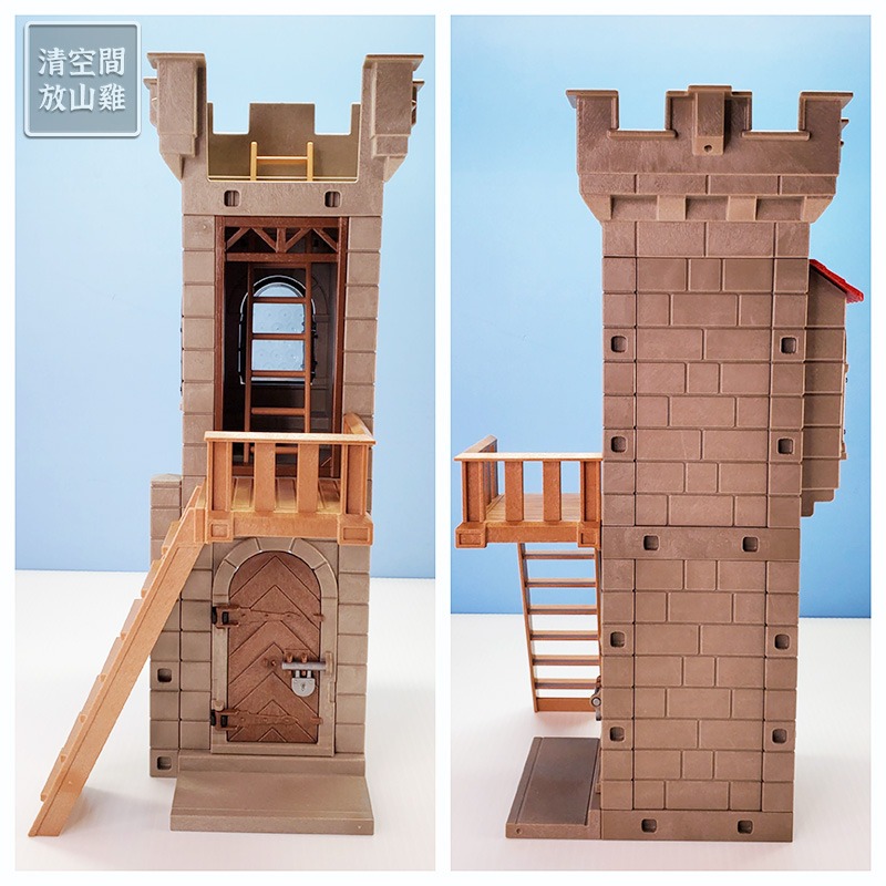 Playmobil 6373 摩比 城堡擴充塔樓 適用 6000 6001 6002 二手無盒 絕版〈清空間放山雞〉-細節圖4