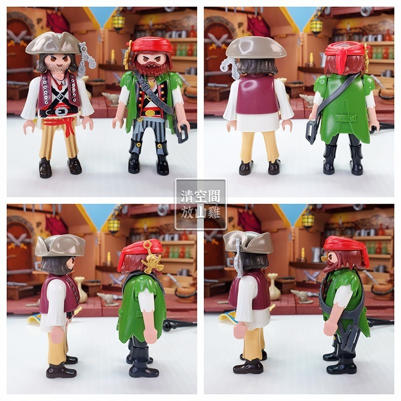 Playmobil 9112 摩比 海盜堡壘 海盜要塞小屋 攜帶組 二手無盒 絕版〈清空間放山雞〉-細節圖6