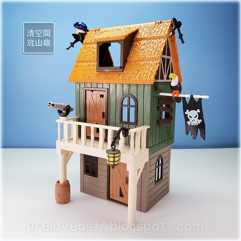 Playmobil 4796 摩比 海盜的秘密基地 偽裝海盜要塞 二手有盒 絕版〈清空間放山雞〉-細節圖3