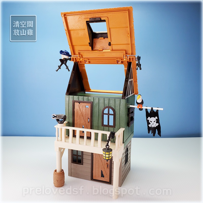 Playmobil 4796 摩比 海盜的秘密基地 偽裝海盜要塞 二手有盒 絕版〈清空間放山雞〉-細節圖5