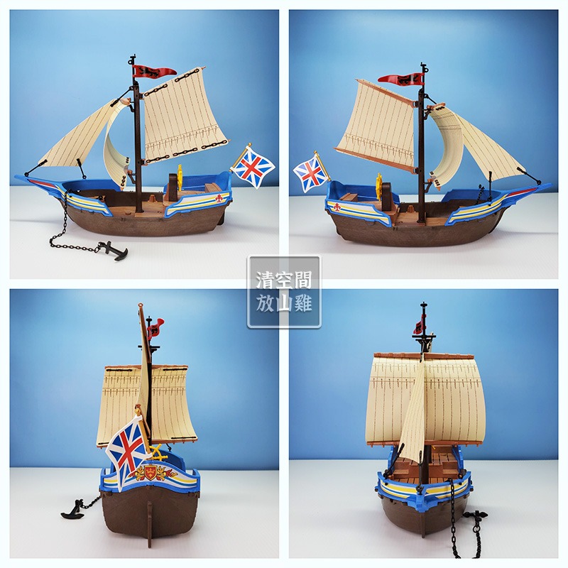 Playmobil 5140 摩比 英國士兵砲艇 海軍船艦 海盜系列 二手有盒 絕版〈清空間放山雞〉-細節圖5