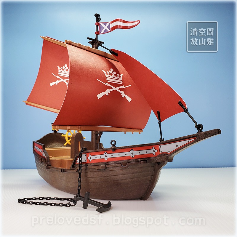 Playmobil 6681 摩比 士兵巡邏艇 海軍 海盜系列 二手有盒 絕版〈清空間放山雞〉-細節圖3