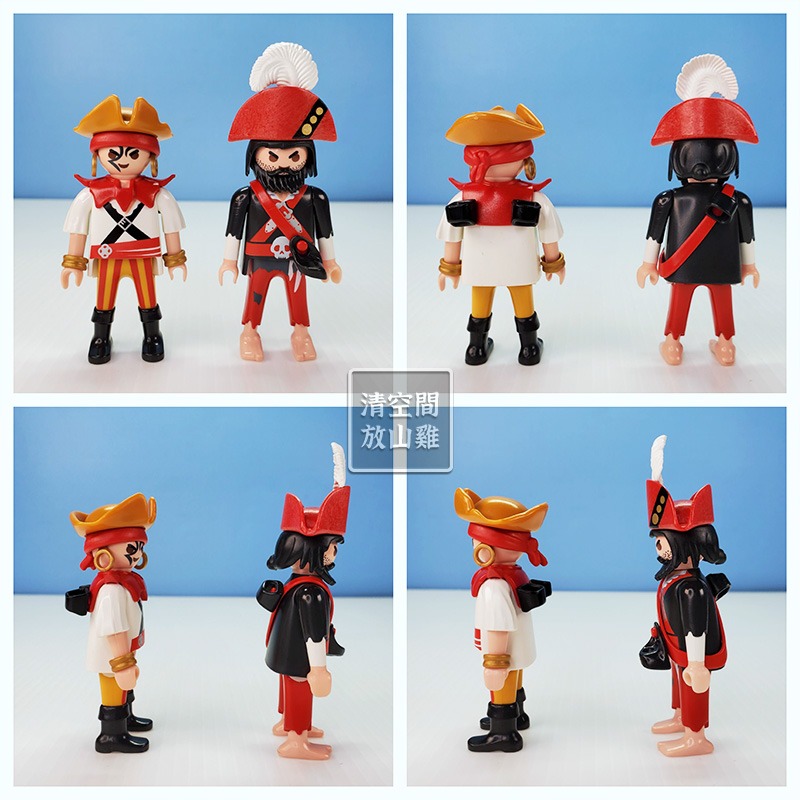 Playmobil 5137 5298 摩比 海盜的划船小艇 骷髏海盜船 海盜系列 二手有盒 絕版〈清空間放山雞〉-細節圖7