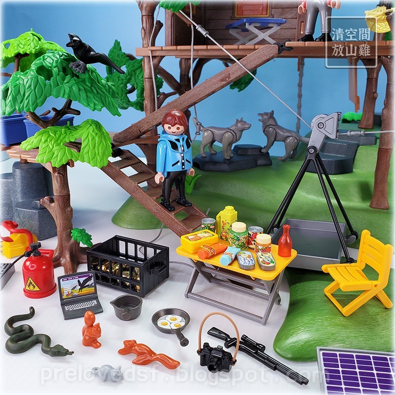 Playmobil 3217 摩比 探險小屋 樹屋 二手無盒 絕版〈清空間放山雞〉-細節圖2