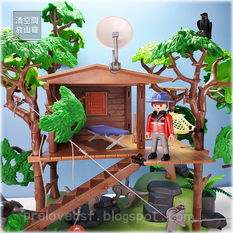 Playmobil 3217 摩比 探險小屋 樹屋 二手無盒 絕版〈清空間放山雞〉-細節圖3