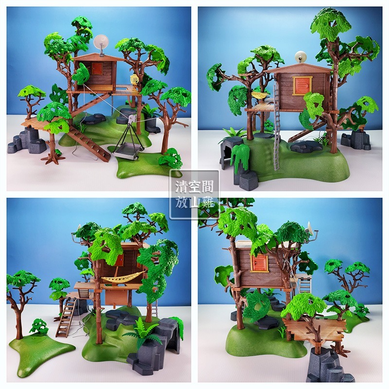 Playmobil 3217 摩比 探險小屋 樹屋 二手無盒 絕版〈清空間放山雞〉-細節圖4