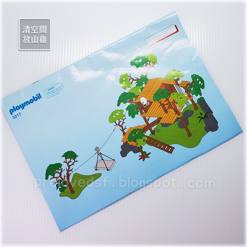 Playmobil 3217 摩比 探險小屋 樹屋 二手無盒 絕版〈清空間放山雞〉-細節圖8