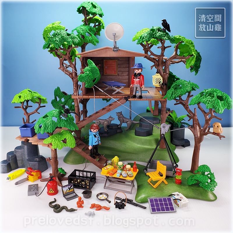 Playmobil 3217 摩比 探險小屋 樹屋 二手無盒 絕版〈清空間放山雞〉-細節圖11