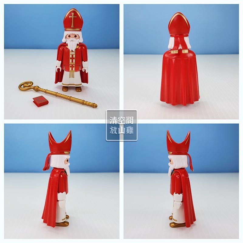 Playmobil 4885 5592 摩比 耶穌誕生場景 聖尼古拉斯 聖誕 二手 絕版〈清空間放山雞〉-細節圖8