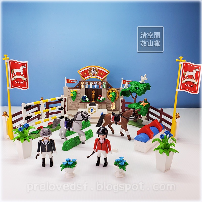 Playmobil 5224 摩比 馬術表演 二手有盒 絕版〈清空間放山雞〉-細節圖2