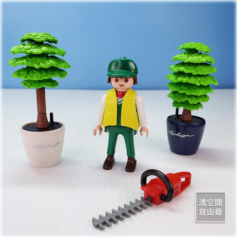 Playmobil 4482 4485 摩比 花圃園藝工具棚  園丁盆栽修剪器 二手有盒 絕版〈清空間放山雞〉-細節圖5