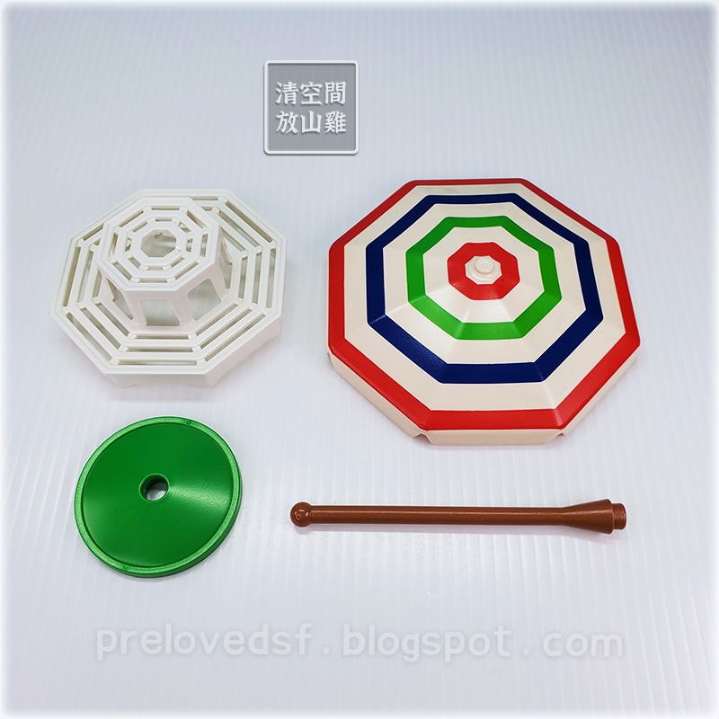 Playmobil 6335 摩比 水果蔬菜與花卉攤位 花店 蔬果攤 二手 絕版〈清空間放山雞〉-細節圖3