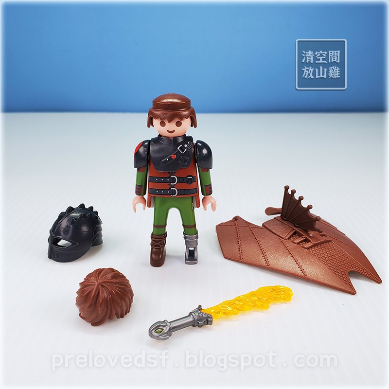 Playmobil 9246 摩比 馴龍高手 小嗝嗝 Hiccup 二手無盒 絕版〈清空間放山雞〉-細節圖8