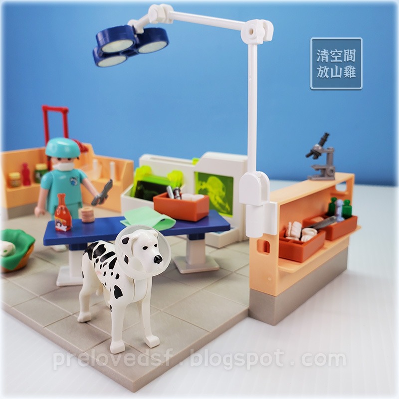 Playmobil 5530 摩比 獸醫寵物檢查室 動物醫院診所 二手有盒 絕版〈清空間放山雞〉-細節圖3