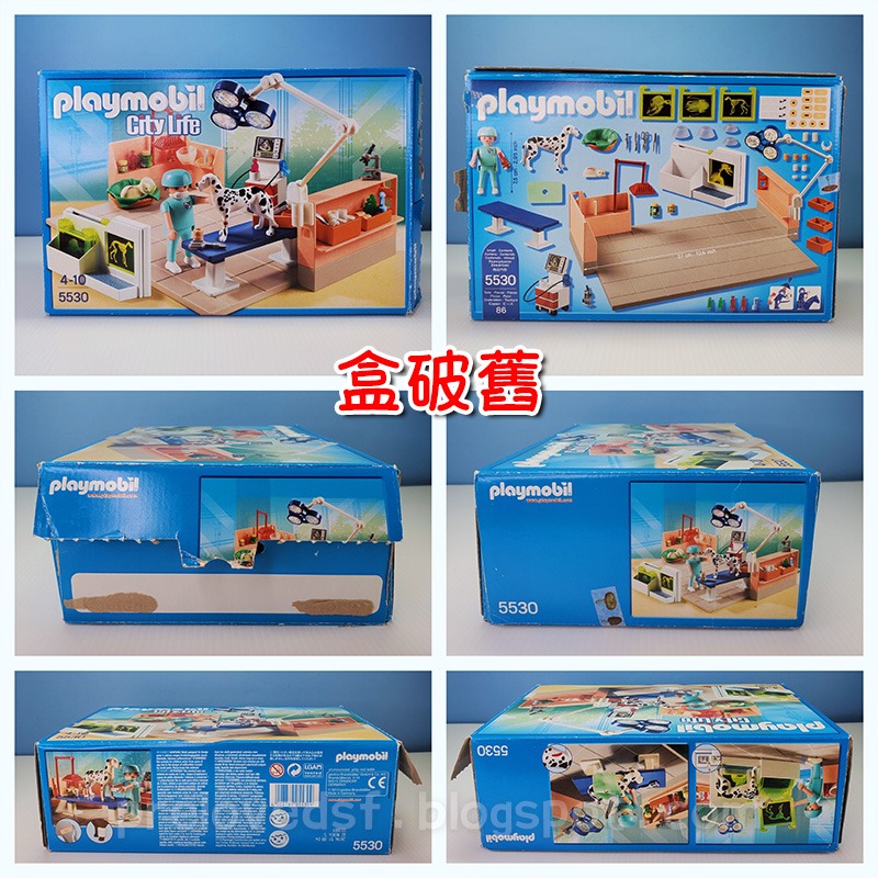 Playmobil 5530 摩比 獸醫寵物檢查室 動物醫院診所 二手有盒 絕版〈清空間放山雞〉-細節圖8