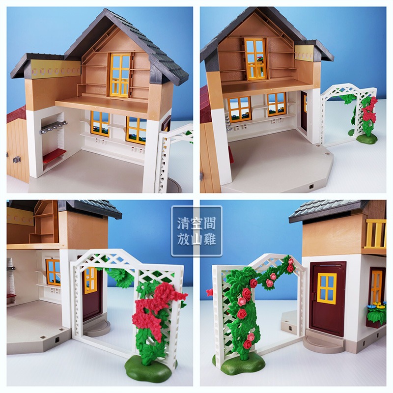 Playmobil 5120 場景建物下單區 摩比 農舍 農場 鄉村小屋  二手無盒 絕版〈清空間放山雞〉-細節圖3