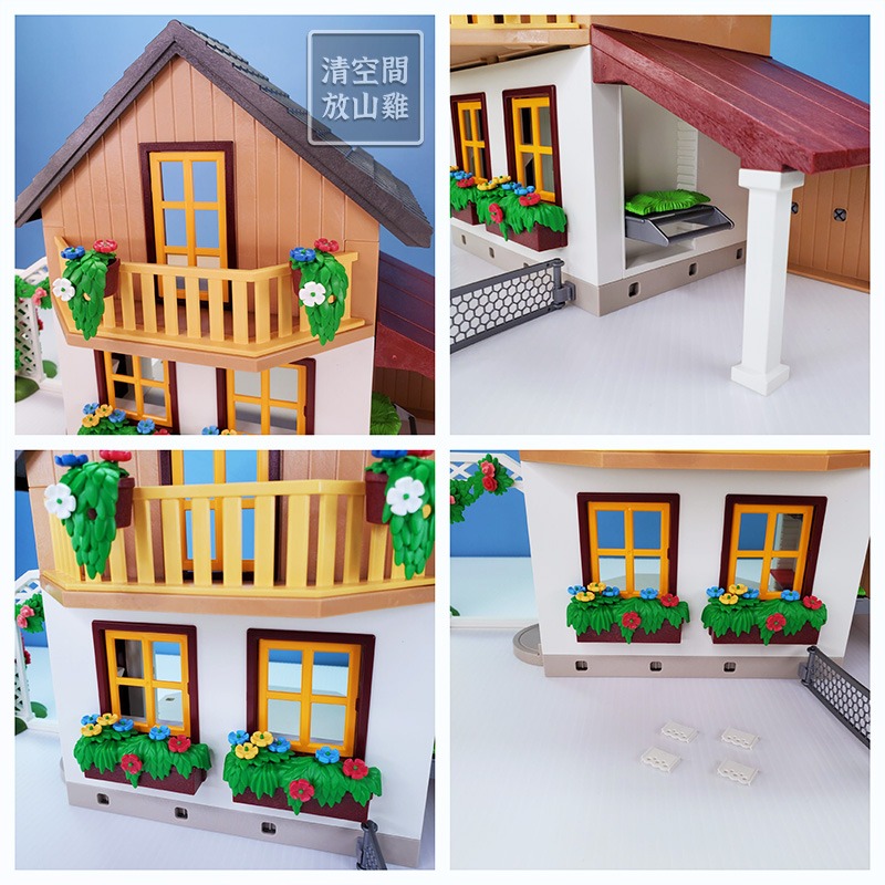 Playmobil 5120 場景建物下單區 摩比 農舍 農場 鄉村小屋  二手無盒 絕版〈清空間放山雞〉-細節圖4