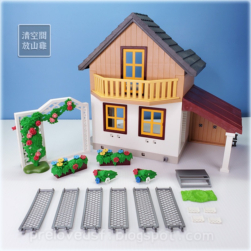 Playmobil 5120 場景建物下單區 摩比 農舍 農場 鄉村小屋  二手無盒 絕版〈清空間放山雞〉-細節圖5