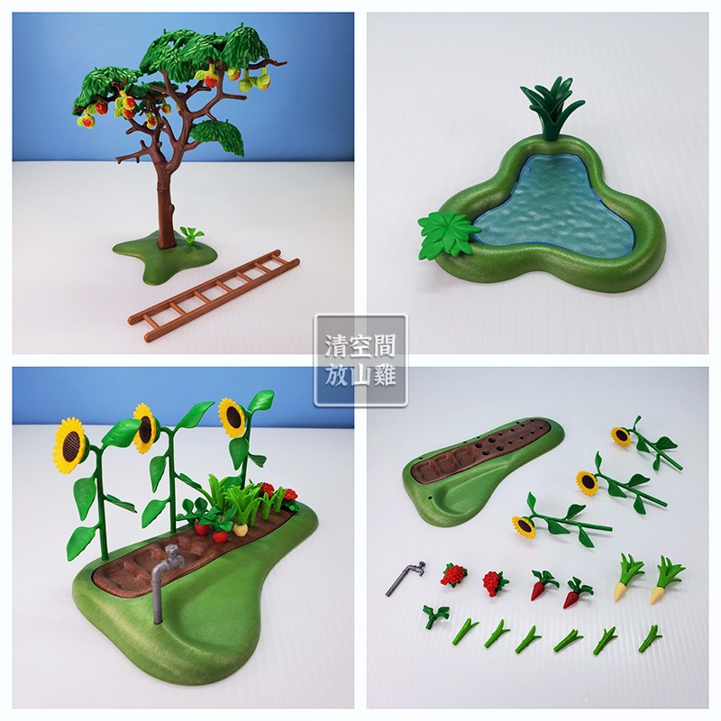 Playmobil 5120 場景建物下單區 摩比 農舍 農場 鄉村小屋  二手無盒 絕版〈清空間放山雞〉-細節圖6