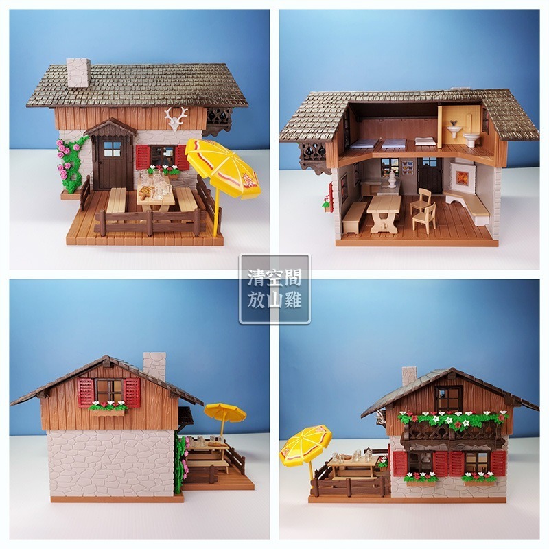 Playmobil 5422 摩比 山中小屋 高山木屋 阿爾卑斯山 二手無盒 絕版〈清空間放山雞〉-細節圖4