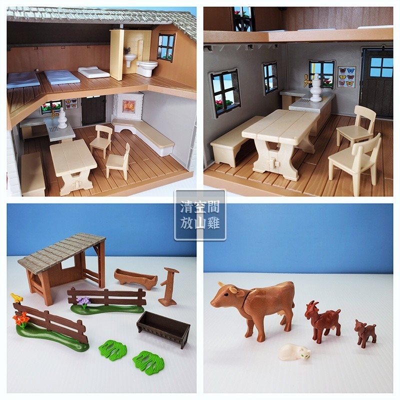Playmobil 5422 摩比 山中小屋 高山木屋 阿爾卑斯山 二手無盒 絕版〈清空間放山雞〉-細節圖5