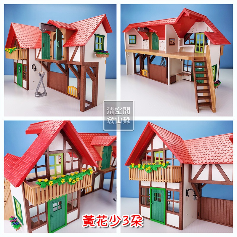Playmobil 6120 場景建物下單區 摩比 農場 圍欄 二手無盒 絕版〈清空間放山雞〉-細節圖4
