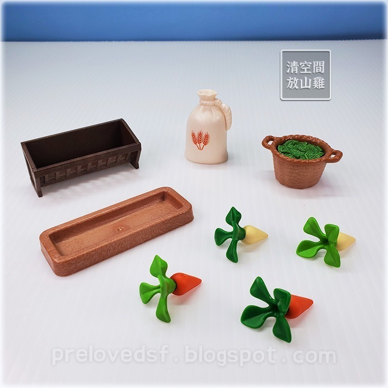 Playmobil 6120 配件拆售區 摩比 農場配件 農場動物 二手無盒 絕版〈清空間放山雞〉-規格圖1