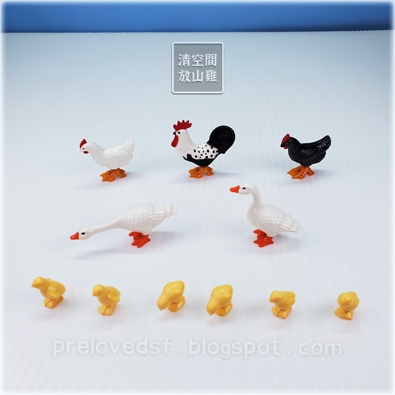 Playmobil 6120 配件拆售區 摩比 農場配件 農場動物 二手無盒 絕版〈清空間放山雞〉-規格圖1