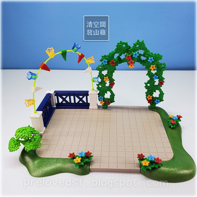 Playmobil 6438 6439 摩比 兒童生日派對 媽媽 小孩 手拉車 風箏 二手無盒〈清空間放山雞〉-細節圖4