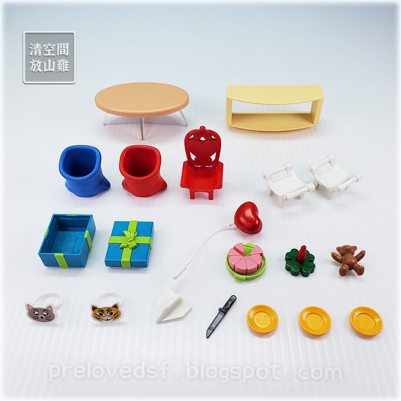 Playmobil 6438 6439 摩比 兒童生日派對 媽媽 小孩 手拉車 風箏 二手無盒〈清空間放山雞〉-細節圖5