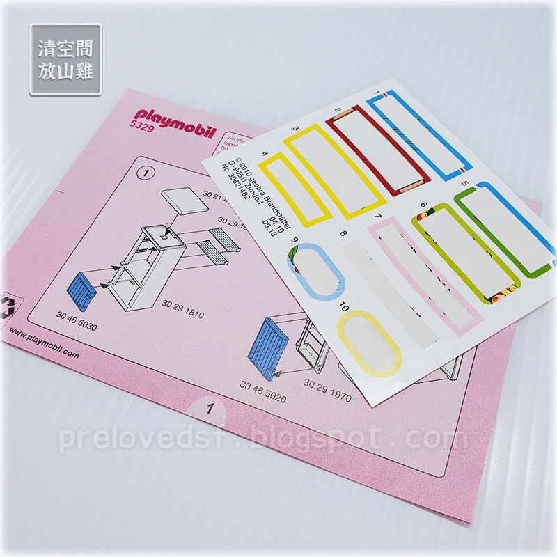 Playmobil 5329 摩比 廚房組合 流理臺 烤箱 冰箱 餐桌椅 寶寶椅 二手有盒 絕版〈清空間放山雞〉-細節圖8