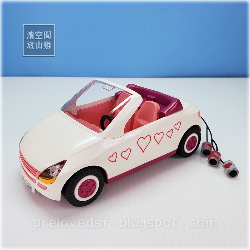 Playmobil 6871 摩比 婚禮慶典 新郎新娘 禮車 蛋糕 捧花 二手有盒 絕版〈清空間放山雞〉-細節圖3