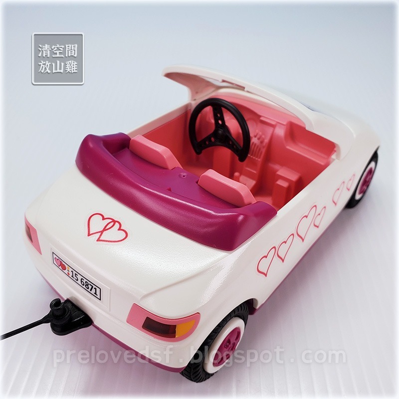 Playmobil 6871 摩比 婚禮慶典 新郎新娘 禮車 蛋糕 捧花 二手有盒 絕版〈清空間放山雞〉-細節圖5
