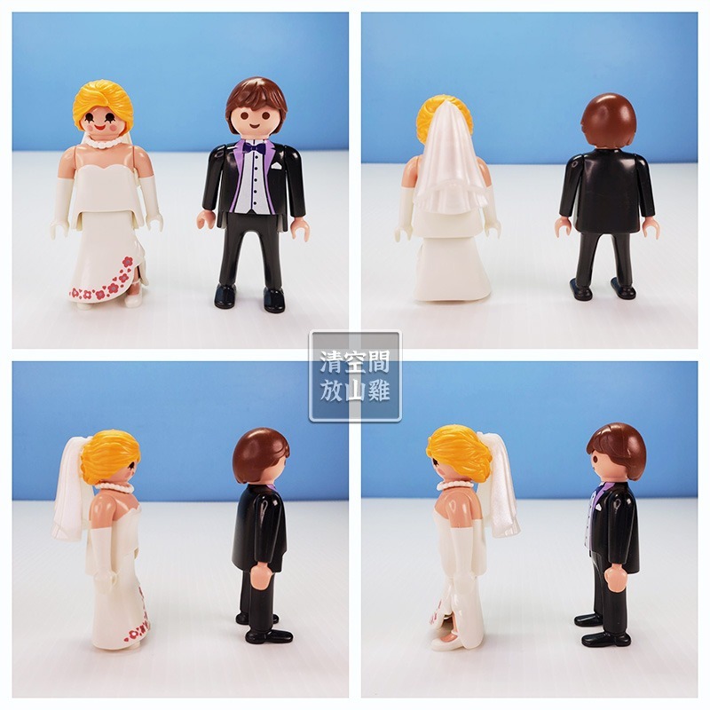 Playmobil 6871 摩比 婚禮慶典 新郎新娘 禮車 蛋糕 捧花 二手有盒 絕版〈清空間放山雞〉-細節圖7