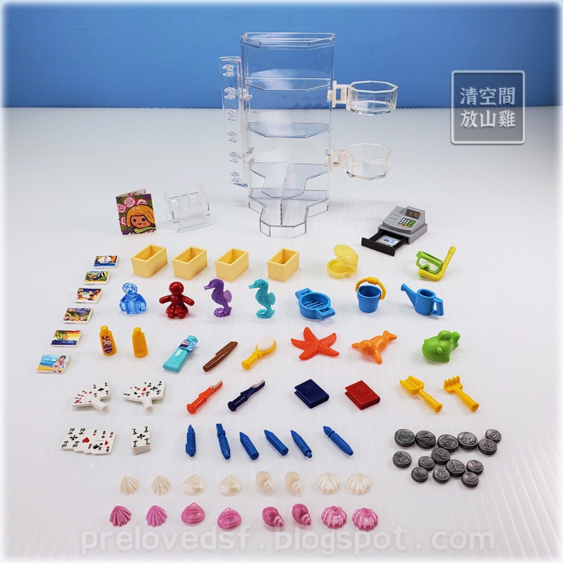 Playmobil 5268 5572 摩比 飯店商店 紀念品販賣部 球池 媽媽寶寶 二手有盒 絕版〈清空間放山雞〉-細節圖2