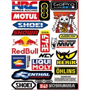 🔰RON愛改精品🔰 MotoGP 贊助商貼紙 防水貼紙 安全帽貼紙 車身貼紙 紅牛 招財貓 (24H快速出貨)