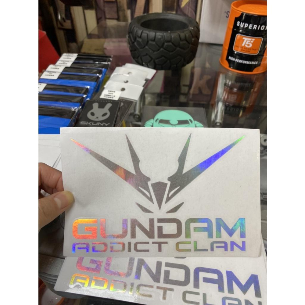 🔰RON愛改精品🔰 現貨 GUNDAM機動戰士 雷射 反光 防水 車貼 前擋貼 玻璃貼 NMAX BWS KRV-細節圖3