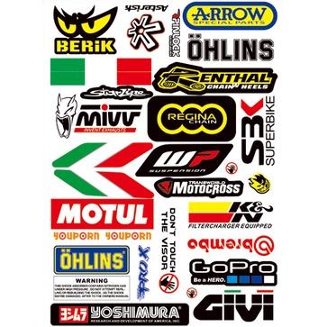 🔰RON愛改精品🔰 MotoGP 贊助商貼紙 防水貼紙 安全帽貼紙 車身貼紙 GOPRO Ohlins(24H快速出貨)