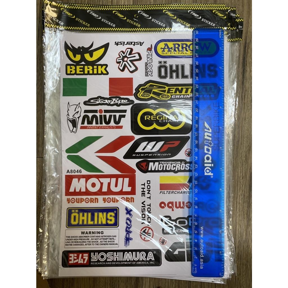 🔰RON愛改精品🔰 MotoGP 贊助商貼紙 防水貼紙 安全帽貼紙 車身貼紙 GOPRO Ohlins(24H快速出貨)-細節圖3