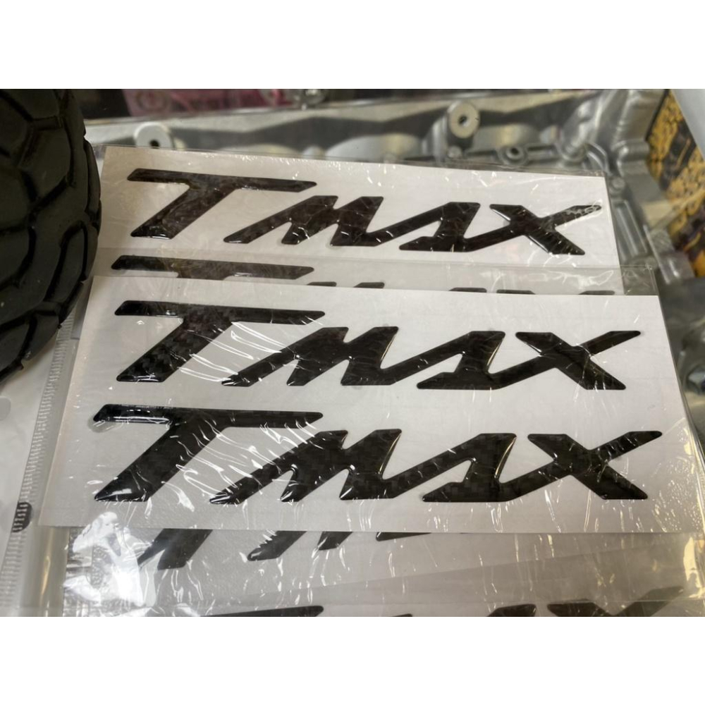 🔰RON 愛改精品🔰  全新 現貨 TMAX字樣立體貼紙 鈦色、黑色、金色、紅色 TMax560 Tmax530-細節圖3