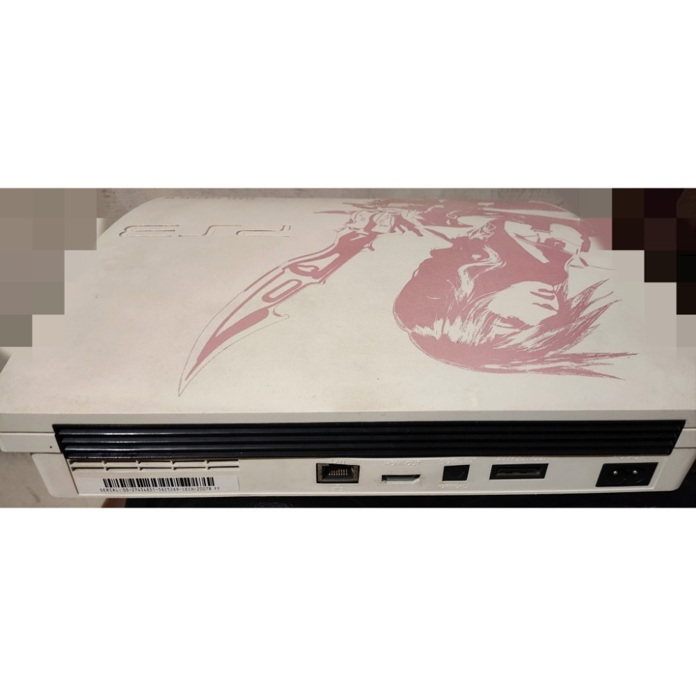 PS3 雷光機 太空戰士13 FF13 限定機 有盒 無法開機-細節圖7